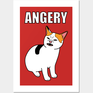 Angery Cat no Banana Meme Posters and Art